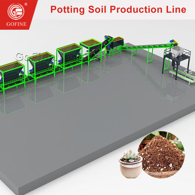 Automated Potting Soil Production Line Soil Mixing Equipment