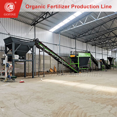 Automatic Pig Manure Fertilizer Machinery Organic Powder Production Line